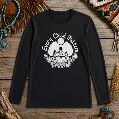 Every Child Matters Native Children For Orange Shirt Day Unisex Long Sleeve