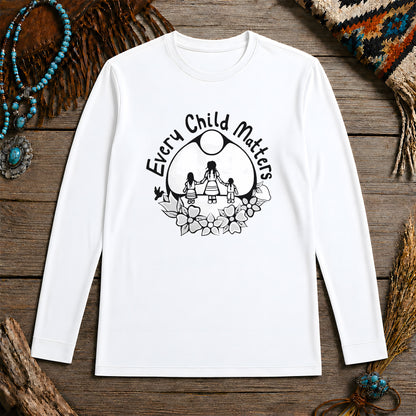 Every Child Matters Native Children For Orange Shirt Day Unisex Long Sleeve