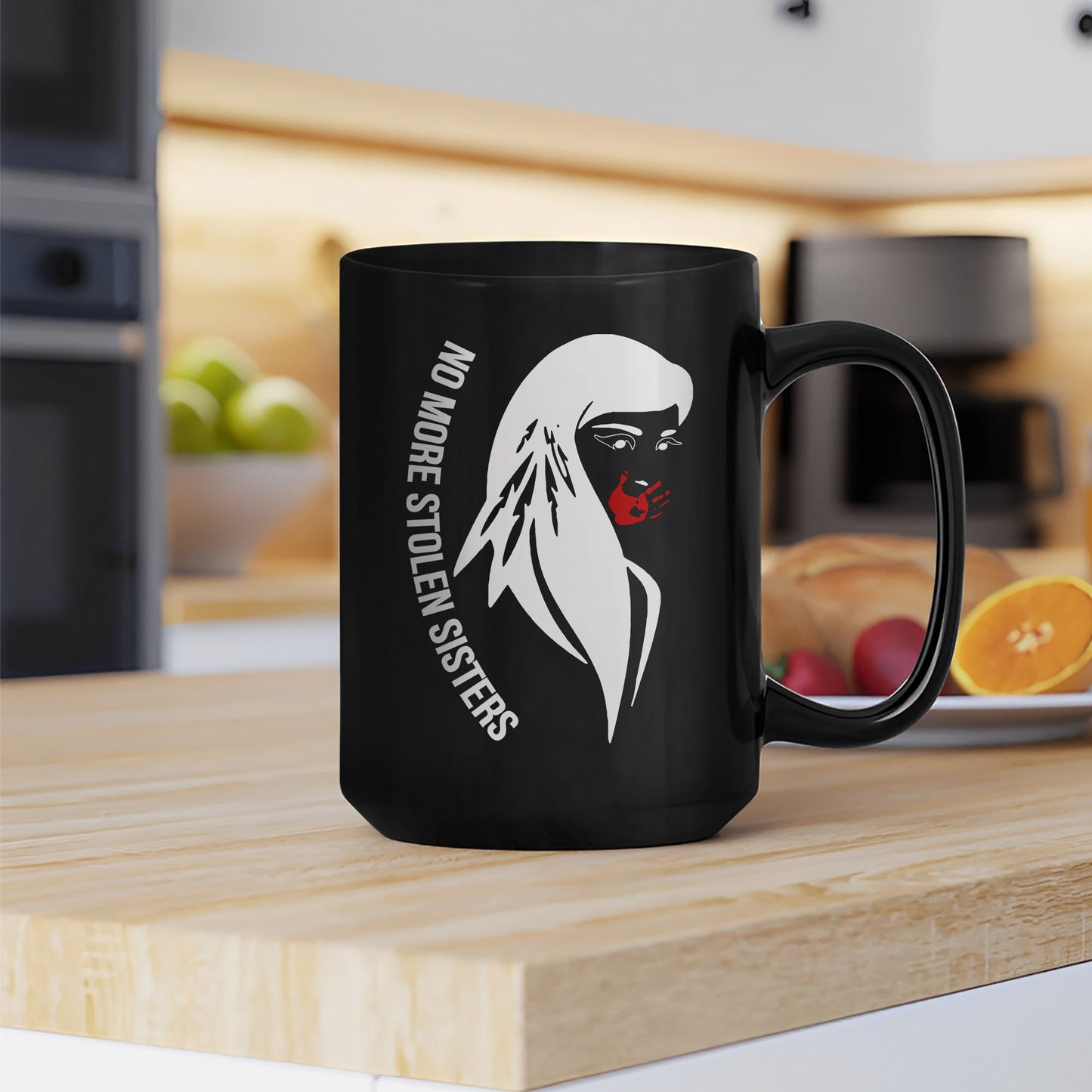 MMIW No More Stolen Sisters Indigenous Women Ceramic Coffee Mug - Native American Empowerment Mug for Women