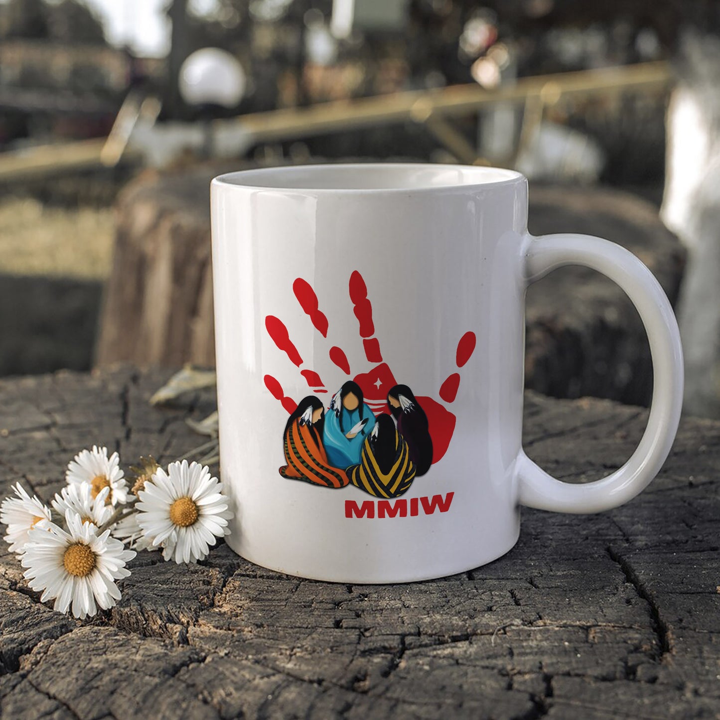 MMIW Indigenous Women Together with Red Hand Shirt