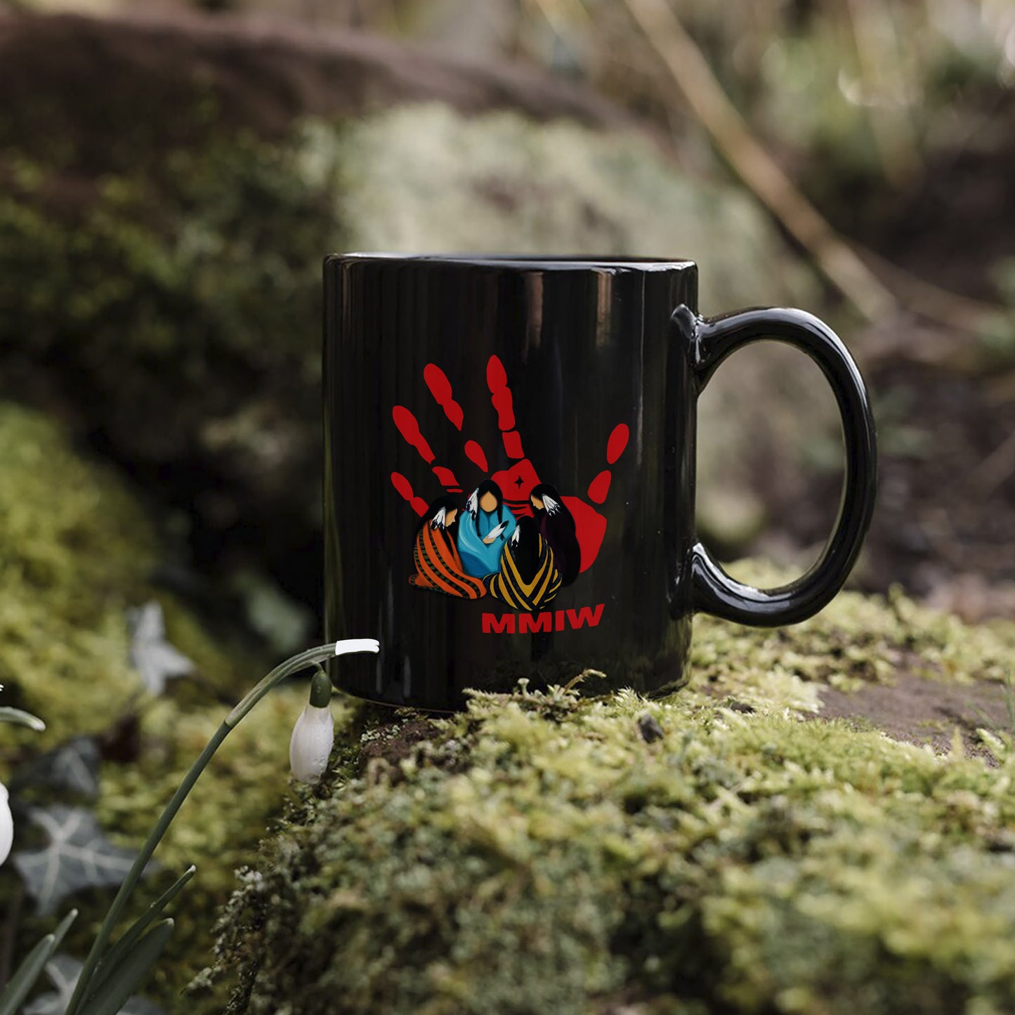 MMIW Indigenous Women Together with Red Hand Shirt