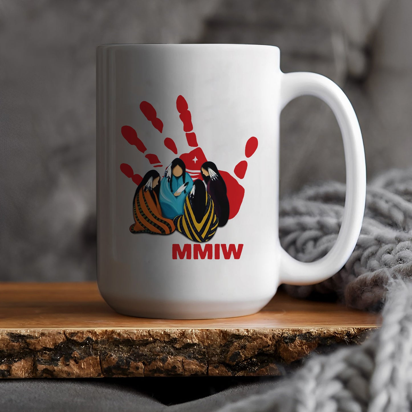 MMIW Indigenous Women Together with Red Hand Shirt