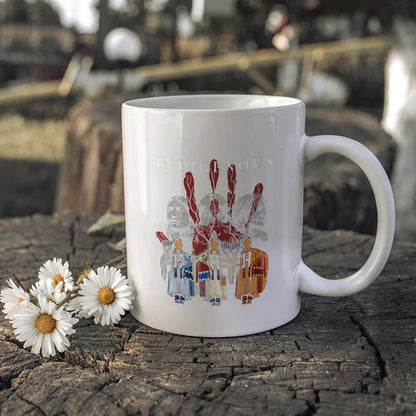 Indigenous Sisters Ceramic Coffee Mug - Empowerment Mug for Native American Women