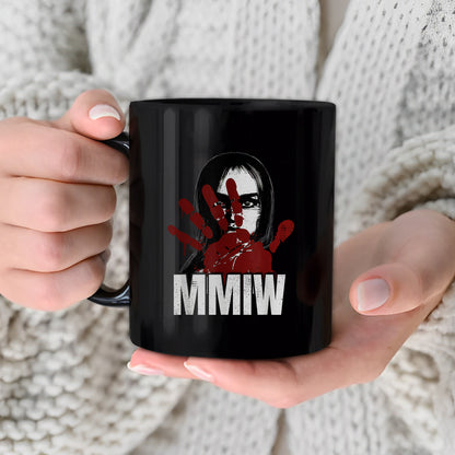 MMIW Red Hand Ceramic Coffee Mug - Empowerment Mug for Missing and Murdered Indigenous Women