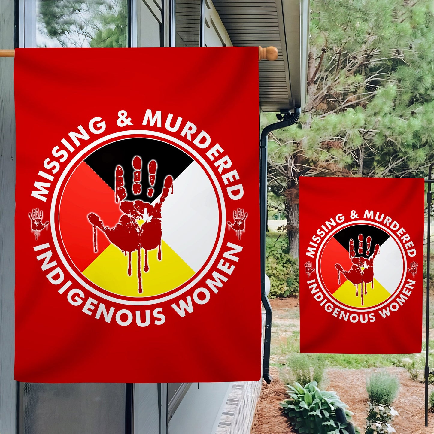 MMIW - Native American Flag Garden House Yard for Decor Outdoor