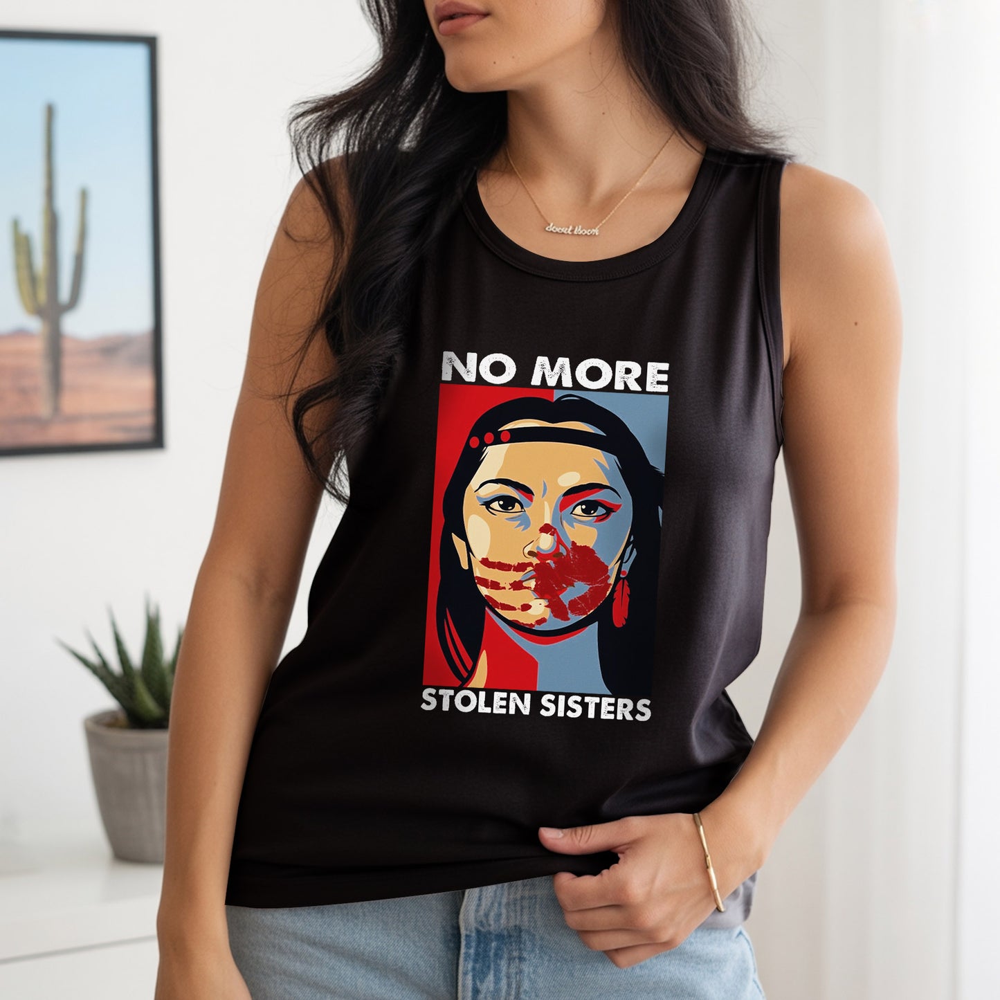 No More Stolen Sisters MMIW Awareness Unisex Tank Top