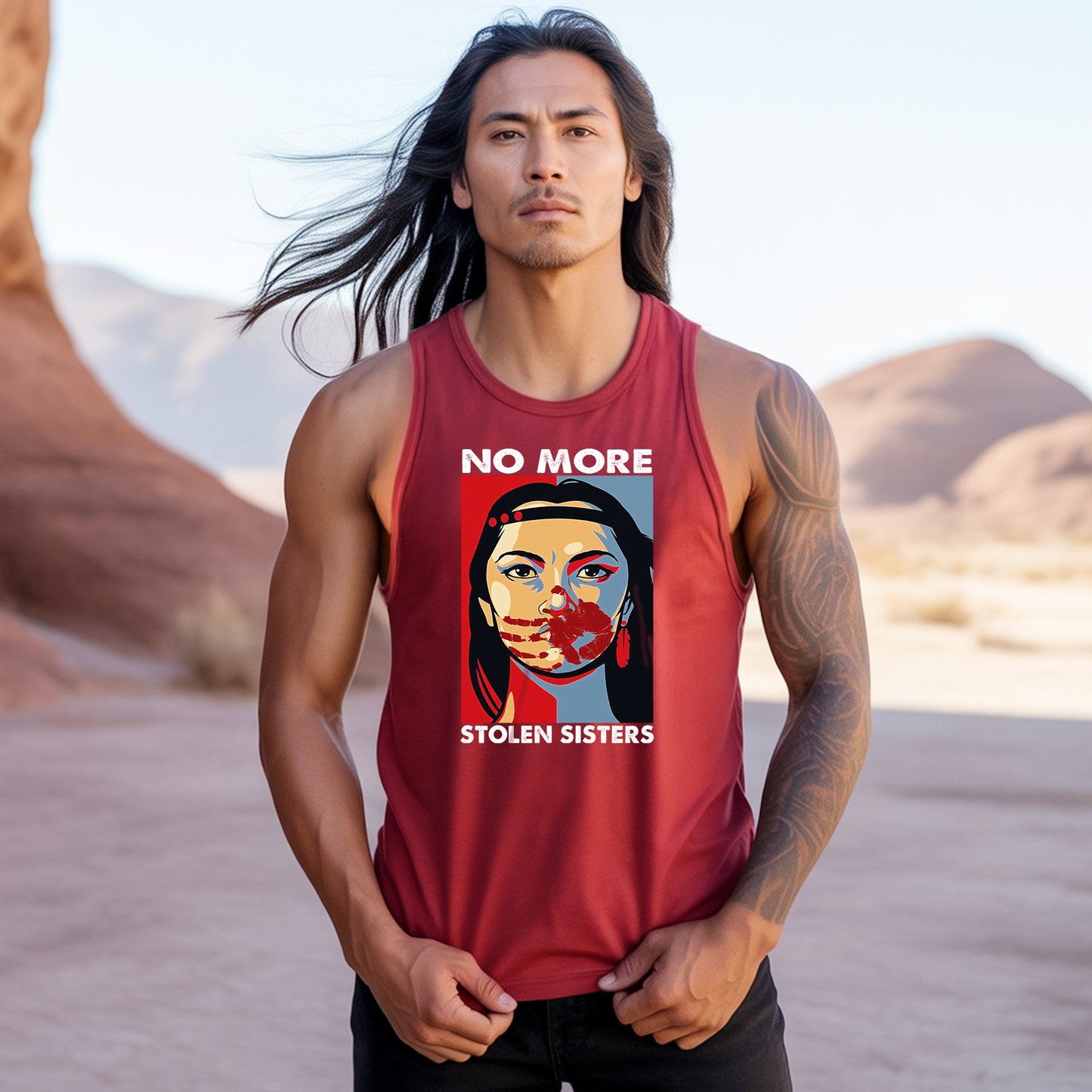 No More Stolen Sisters MMIW Awareness Unisex Tank Top