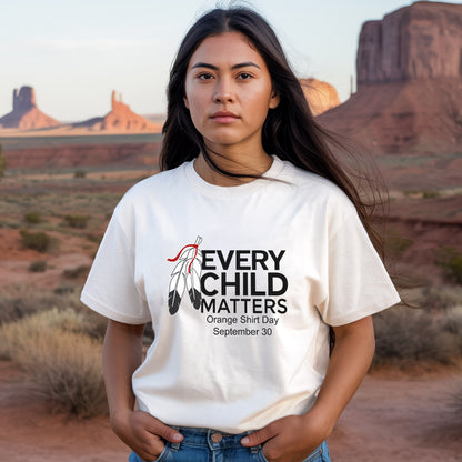 Every Child Matters Feather Unisex T-Shirt/Hoodie/Sweatshirt 034