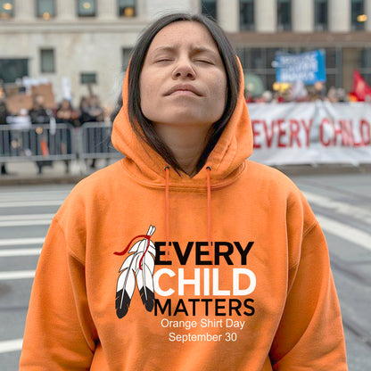 Every Child Matters Feather Unisex T-Shirt/Hoodie/Sweatshirt 034