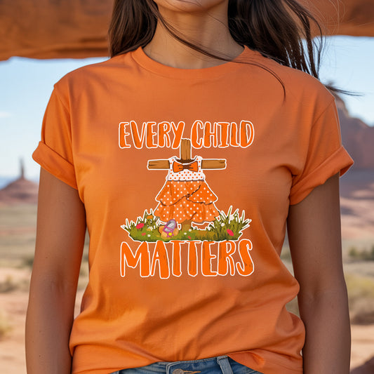 Every Child Matters Pine Tree Orange Unisex T-Shirt/Hoodie/Sweatshirt 048