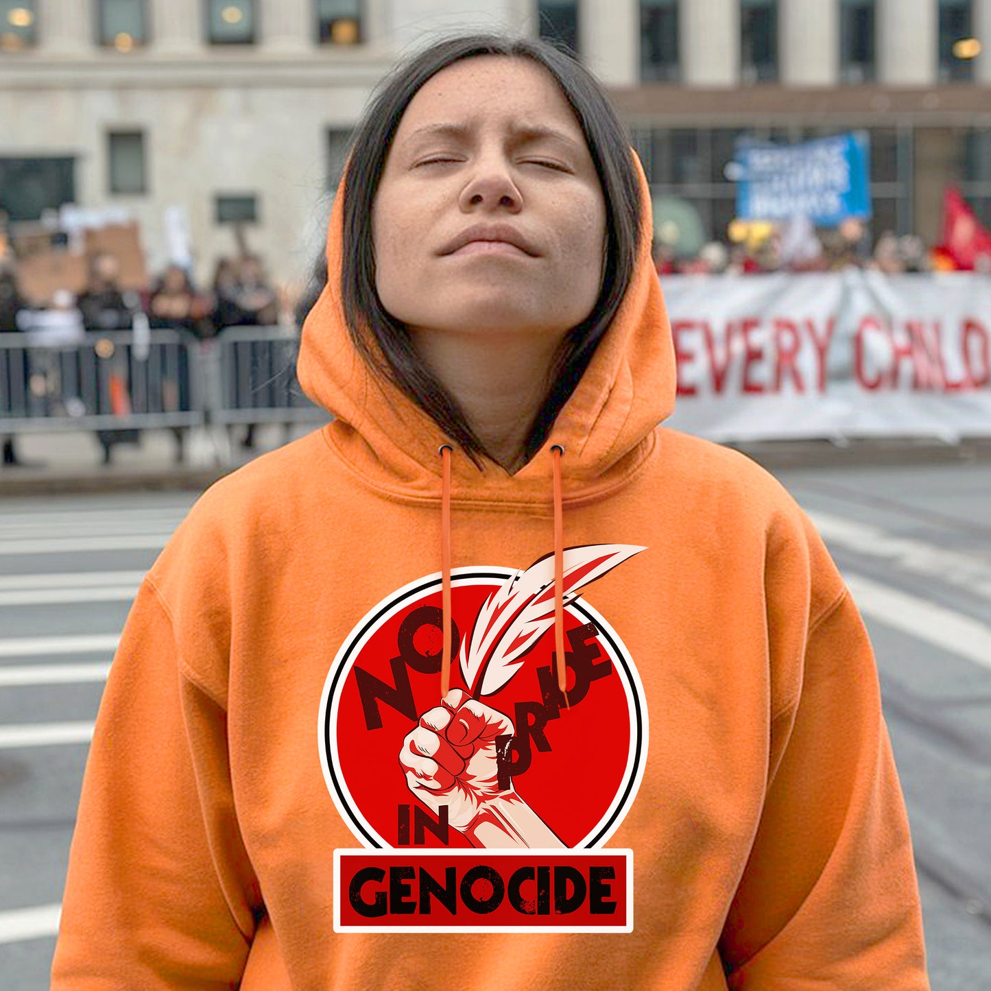 Every Child Matters No Pride In Genocide Unisex T-Shirt/Hoodie/Sweatshirt 059