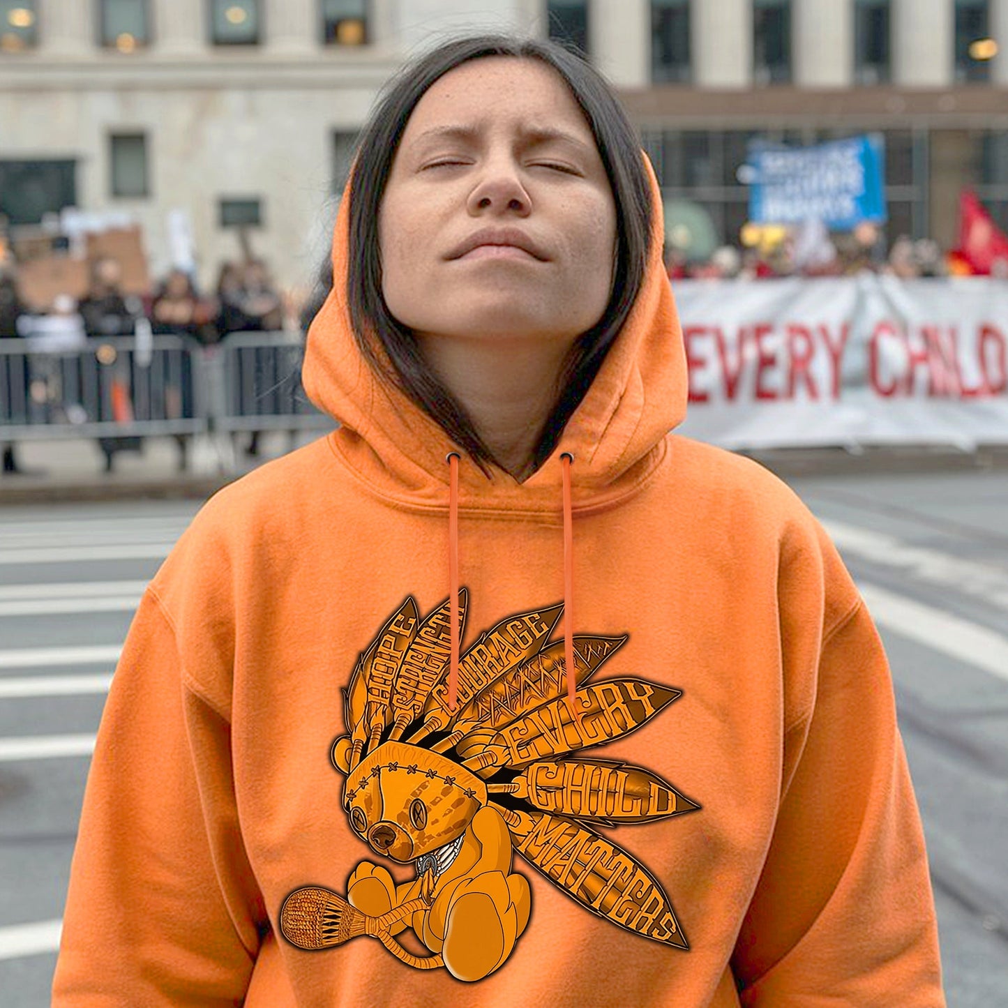 Every Child Matters Feather Indigenous Unisex T-shirt/Hoodie/Sweatshirt 073