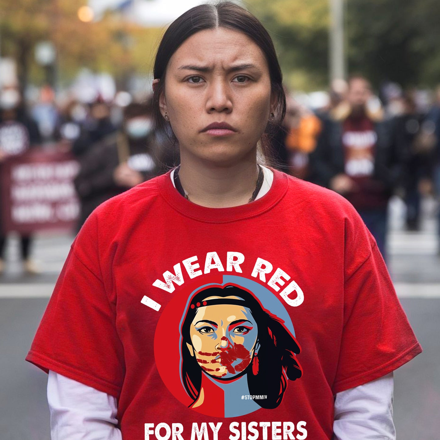 MMIW I Wear Red For My Sister Unisex T-Shirt/Hoodie/Sweatshirt