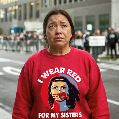 MMIW I Wear Red For My Sister Unisex T-Shirt/Hoodie/Sweatshirt