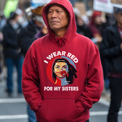 MMIW I Wear Red For My Sister Unisex T-Shirt/Hoodie/Sweatshirt