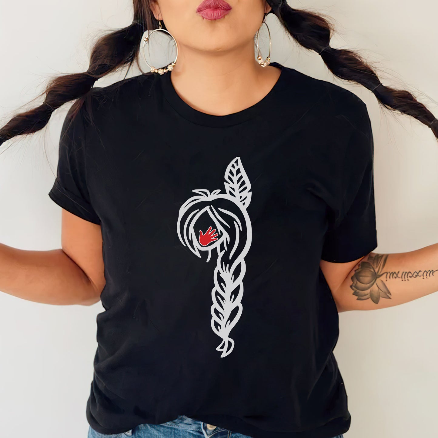 MMIW American Native Black Hair Indigenous Unisex Hoodie/Sweatshirt/T-Shirt