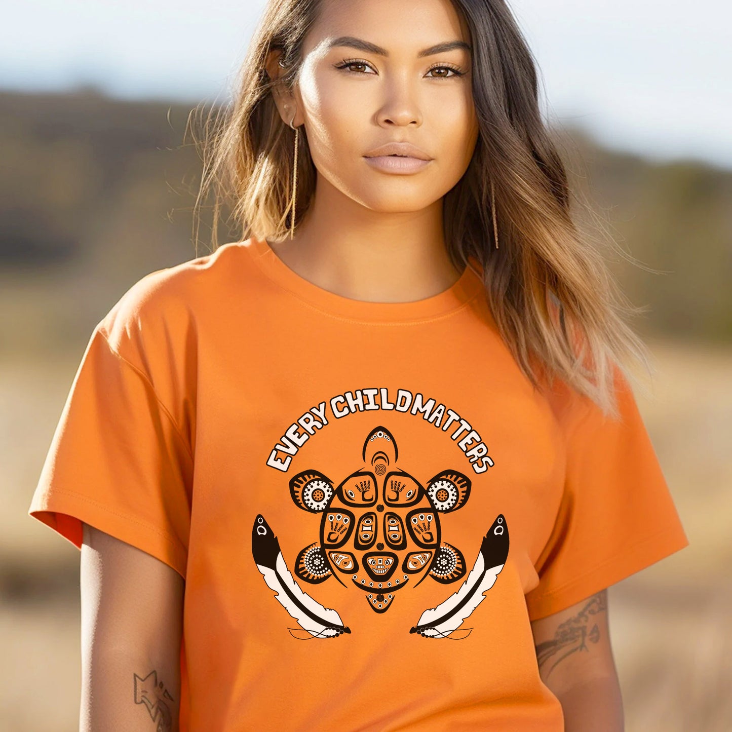 Every Child Matters Native Turtle Tracks Native American Unisex T-Shirt/Hoodie/Sweatshirt