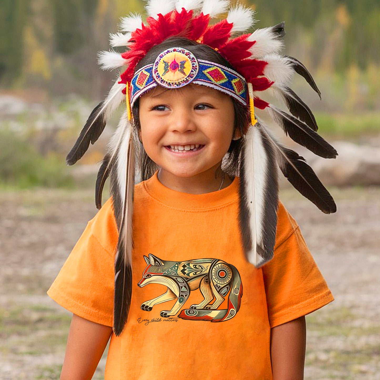Every Child Matters Native Fox Totem Native American Unisex T-Shirt/Hoodie/Sweatshirt 174