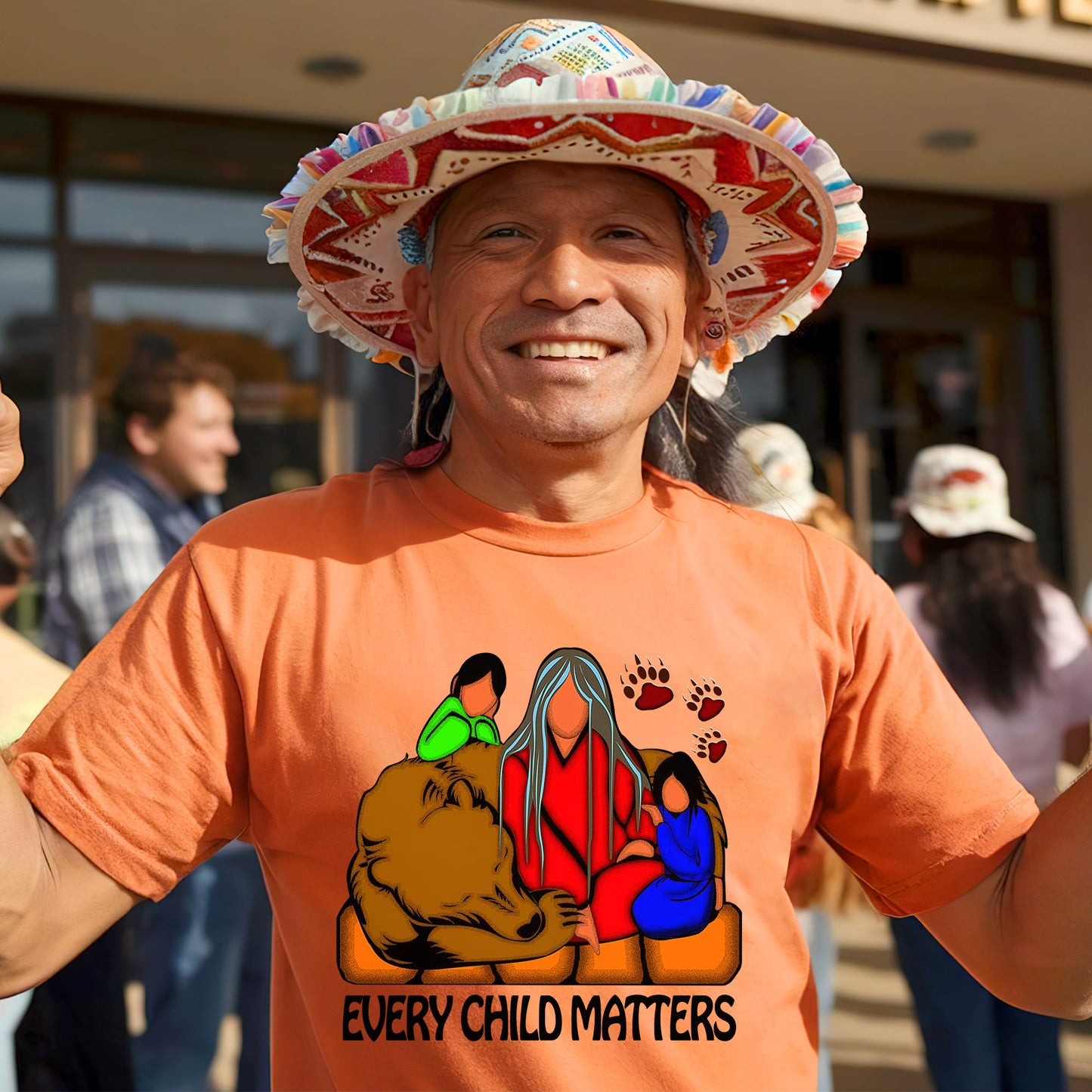 Every Child Matters Family Bear Spirit For Orange Shirt Day Unisex T-Shirt/Hoodie/Sweatshirt 175