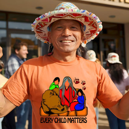 Every Child Matters Family Bear Spirit For Orange Shirt Day Unisex T-Shirt/Hoodie/Sweatshirt 175