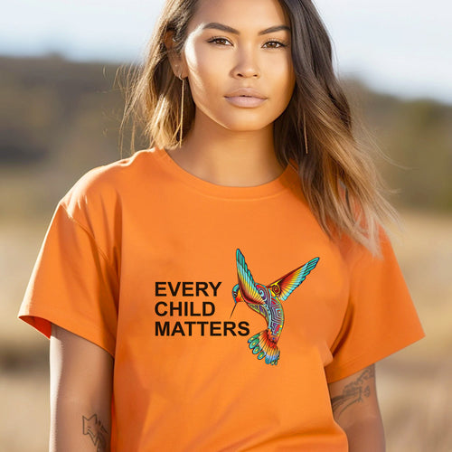 Every Child Matters Tribal Hummingbird For Orange Shirt Day Unisex T-Shirt/Hoodie/Sweatshirt 180