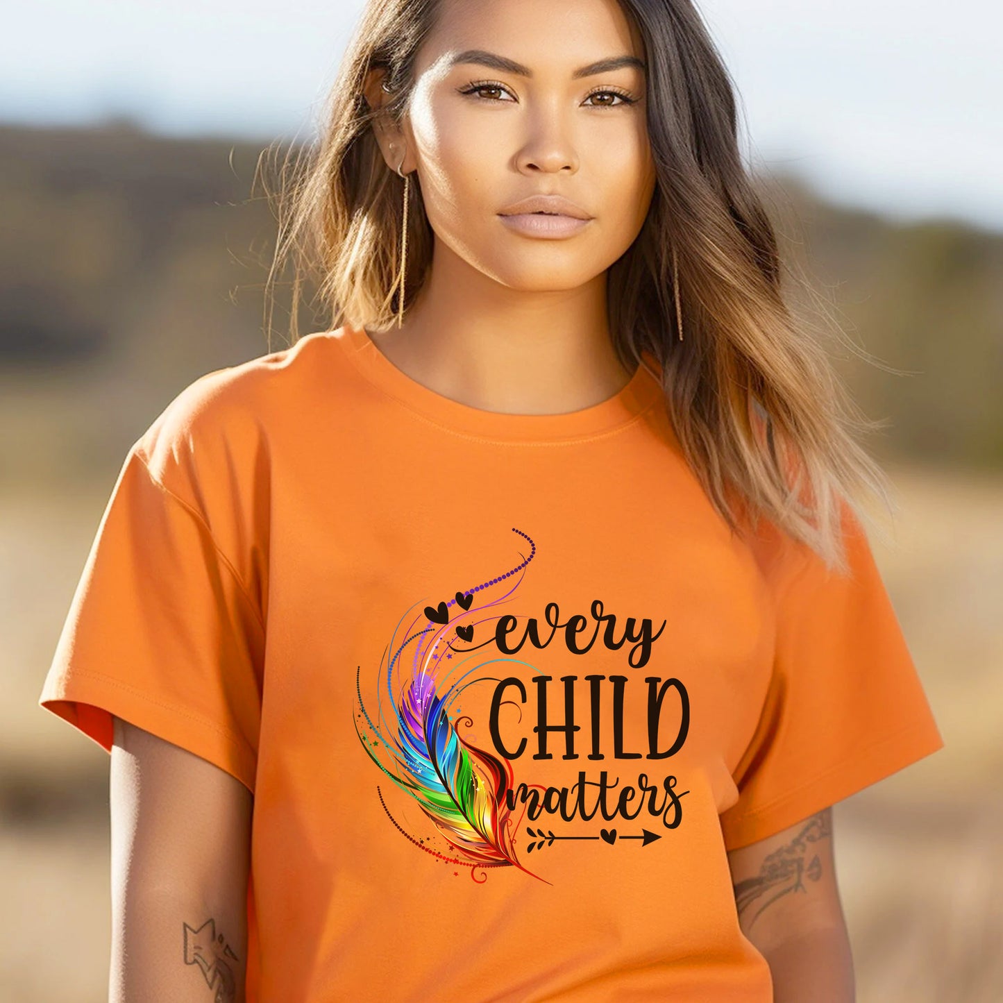 Every Child Matters Native Feathers Native American Unisex T-Shirt/Hoodie/Sweatshirt