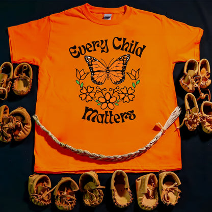 Every Child Matters Native Orange Butterfly Native American Unisex T-Shirt/Hoodie/Sweatshirt 187