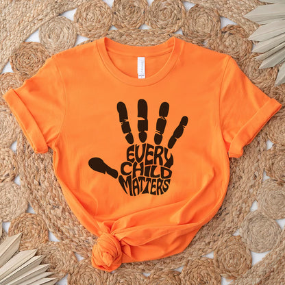 Every Child Matters Handprint Typography For Orange Shirt Day Unisex T-Shirt/Hoodie/Sweatshirt 190