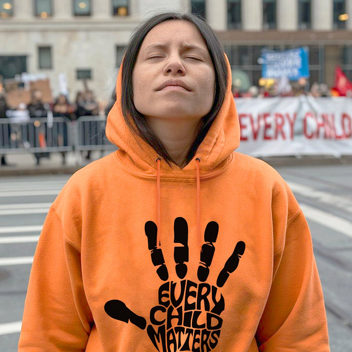 Every Child Matters Handprint Typography Unisex T-shirt/Hoodie/Sweatshirt 190