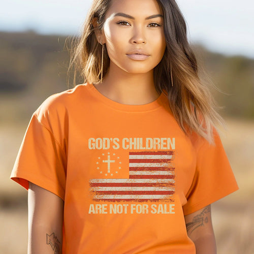 Faith Freedom Tee Distressed Christian Flag Design For Orange Shirt Day Unisex T-Shirt/Hoodie/Sweatshirt 194