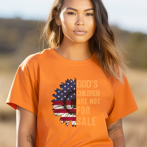 Faith Freedom Tee Half Flag Full Message For Orange Shirt Day Unisex T-Shirt/Hoodie/Sweatshirt 195