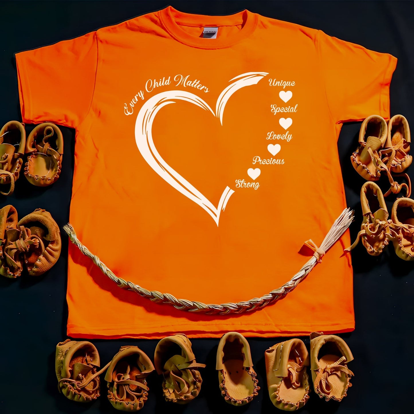 Every Child Matters White Heart Native American Unisex T-Shirt/Hoodie/Sweatshirt 196
