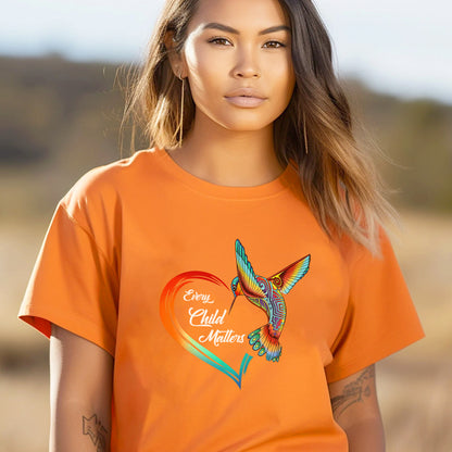 Every Child Matters Hummingbird Heart For Orange Shirt Day Unisex T-Shirt/Hoodie/Sweatshirt 197