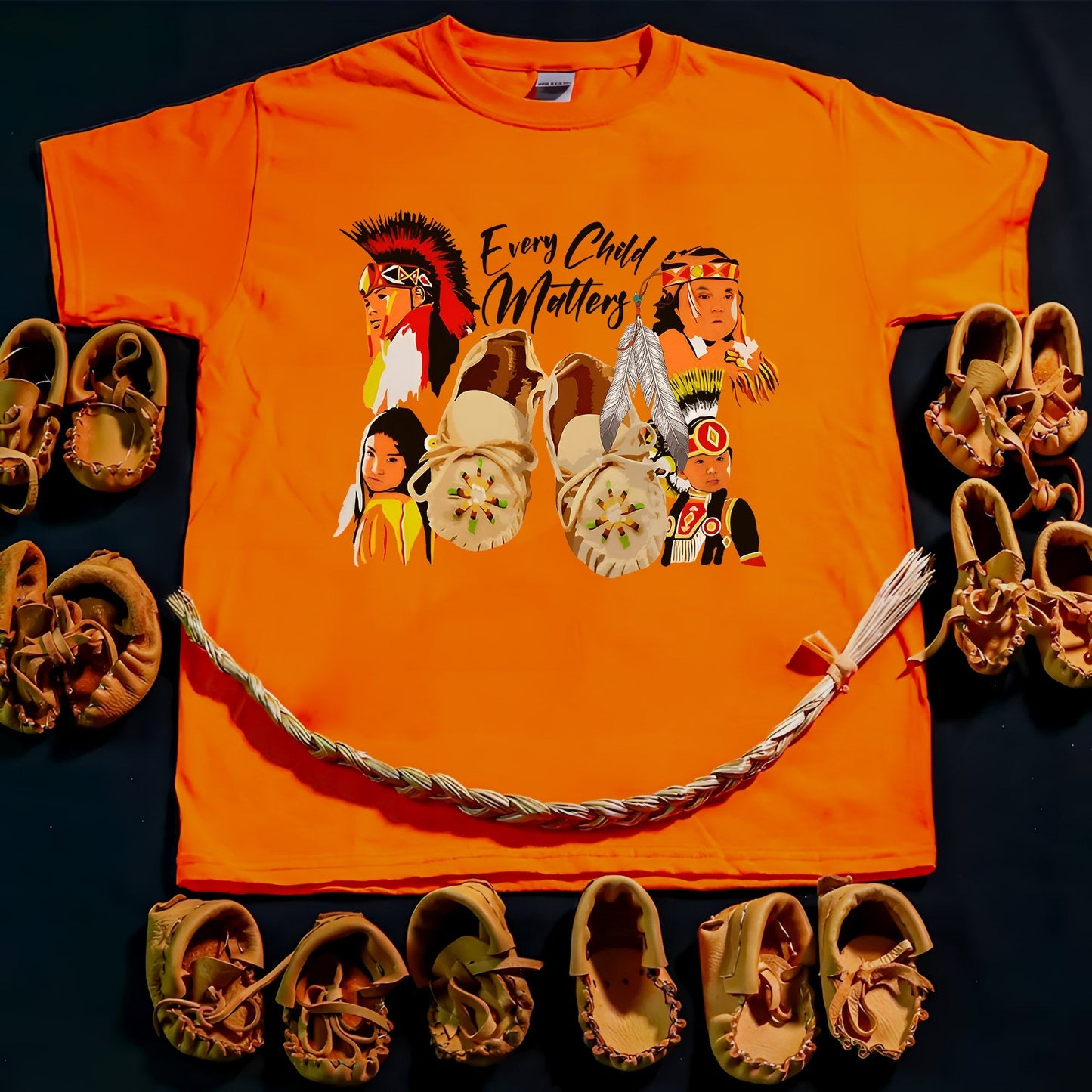 Every Child Matters Indigenous Youth Tribute For Orange Shirt Day Unisex T-Shirt/Hoodie/Sweatshirt 214