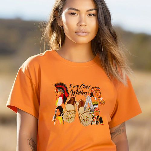 Every Child Matters Indigenous Youth Tribute For Orange Shirt Day Unisex T-Shirt/Hoodie/Sweatshirt 214