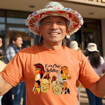Every Child Matters Indigenous Youth Tribute For Orange Shirt Day Unisex T-Shirt/Hoodie/Sweatshirt 214