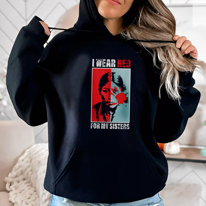 MMIW Awareness Indigenous Red Hand Women Gifts Unisex T-Shirt/T-Shirt V-Neck/Hoodie/Sweatshirt