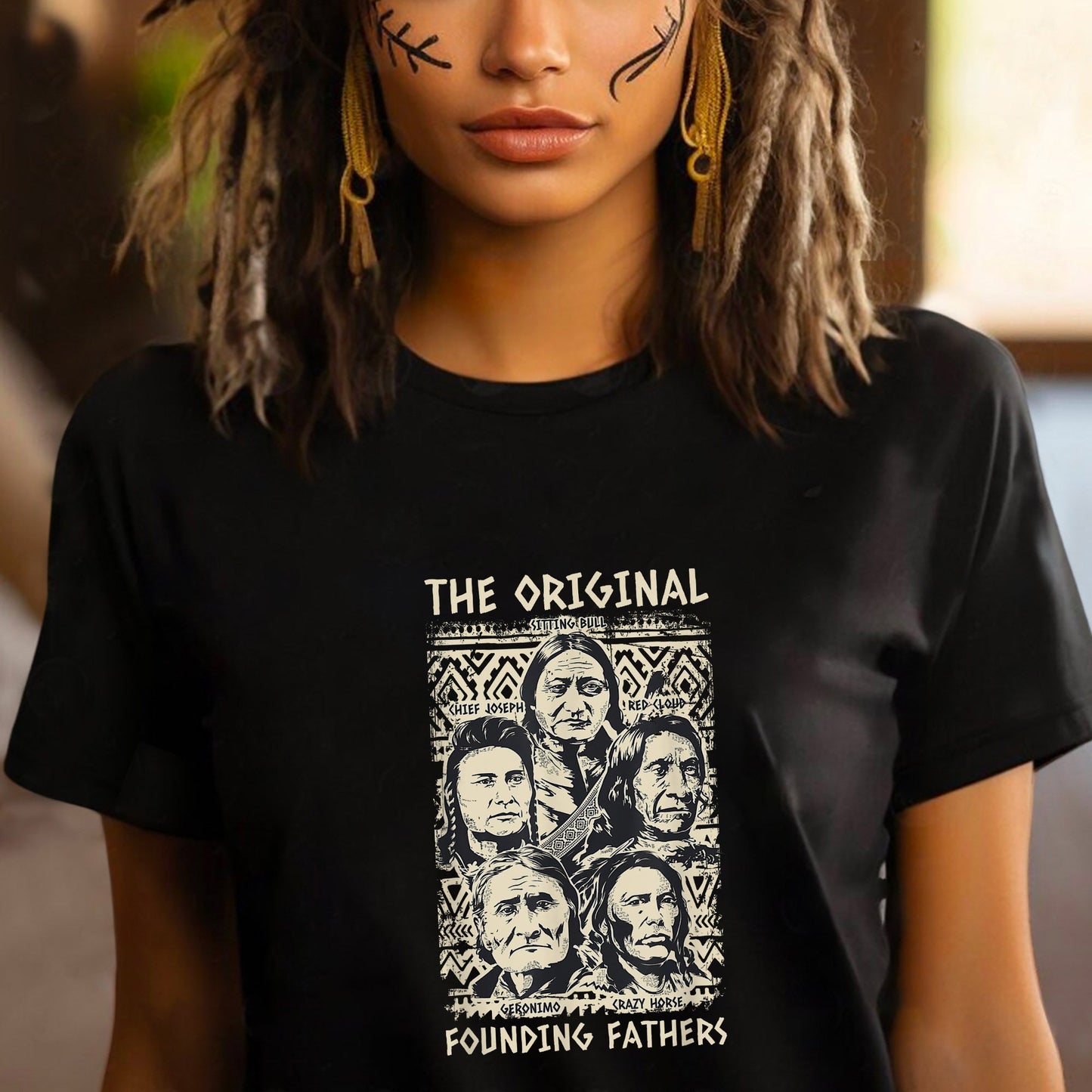 Native American Chief The Original Founding Five Father Hoodie Unisex T-Shirt/Hoodie/Sweatshirt