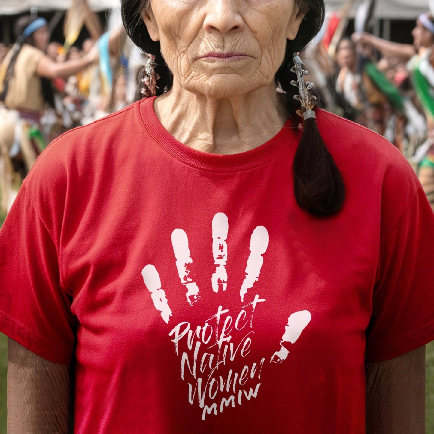 MMIW Protect Native Women Red Hand Unisex T-Shirt/T-Shirt V-Neck/Hoodie/Sweatshirt