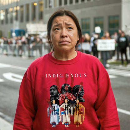 MMIW Native American Indigenous Red Hand Indian Blood Themed Unisex T-Shirt/Hoodie/Sweatshirt