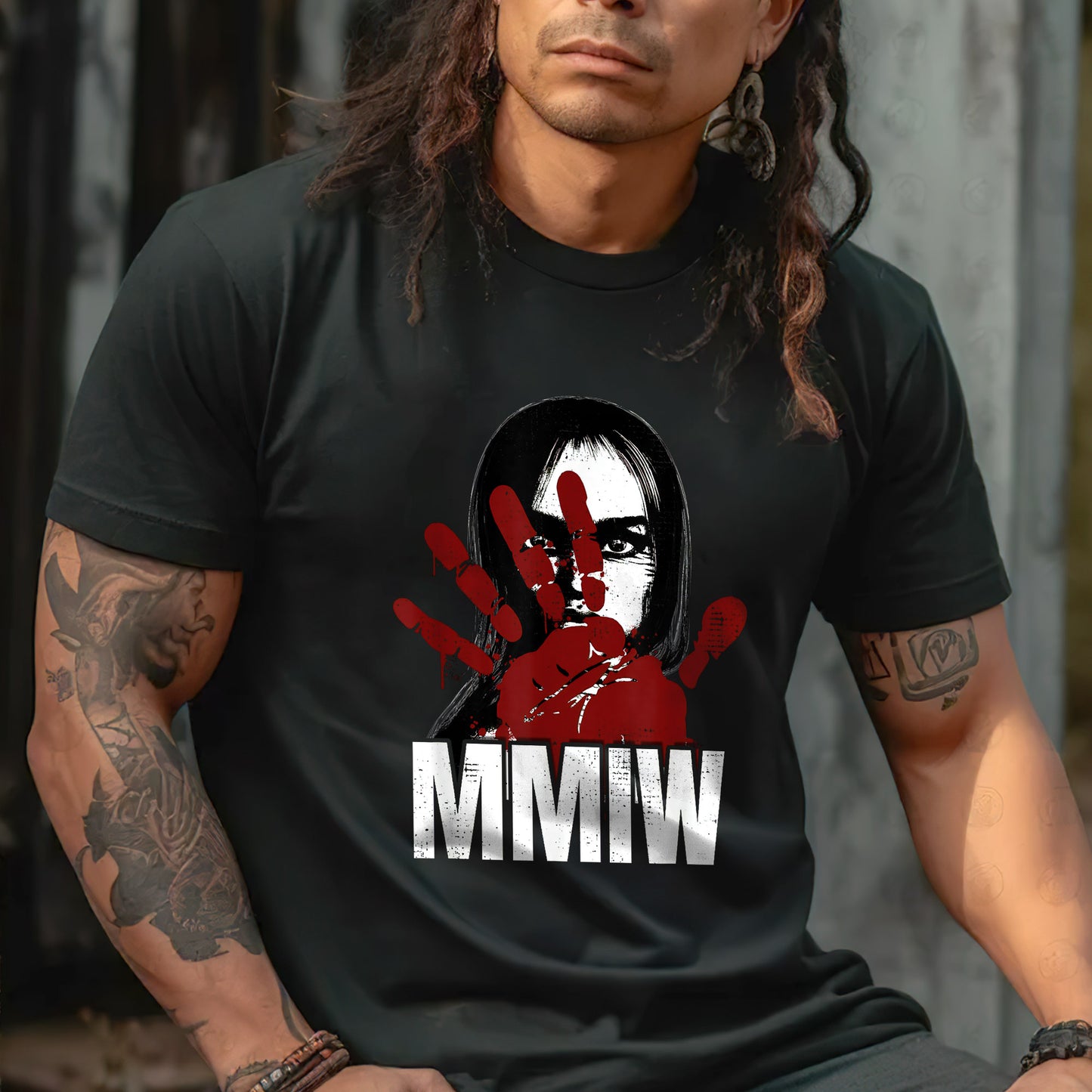 MMIW Awareness Stolen Sisters Red Hand Ind Unisex T-Shirt/Hoodie/Sweatshirt