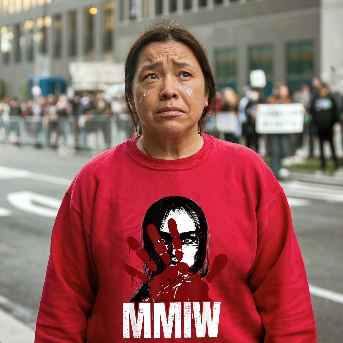 MMIW Awareness Stolen Sisters Red Hand Ind Unisex T-Shirt/Hoodie/Sweatshirt