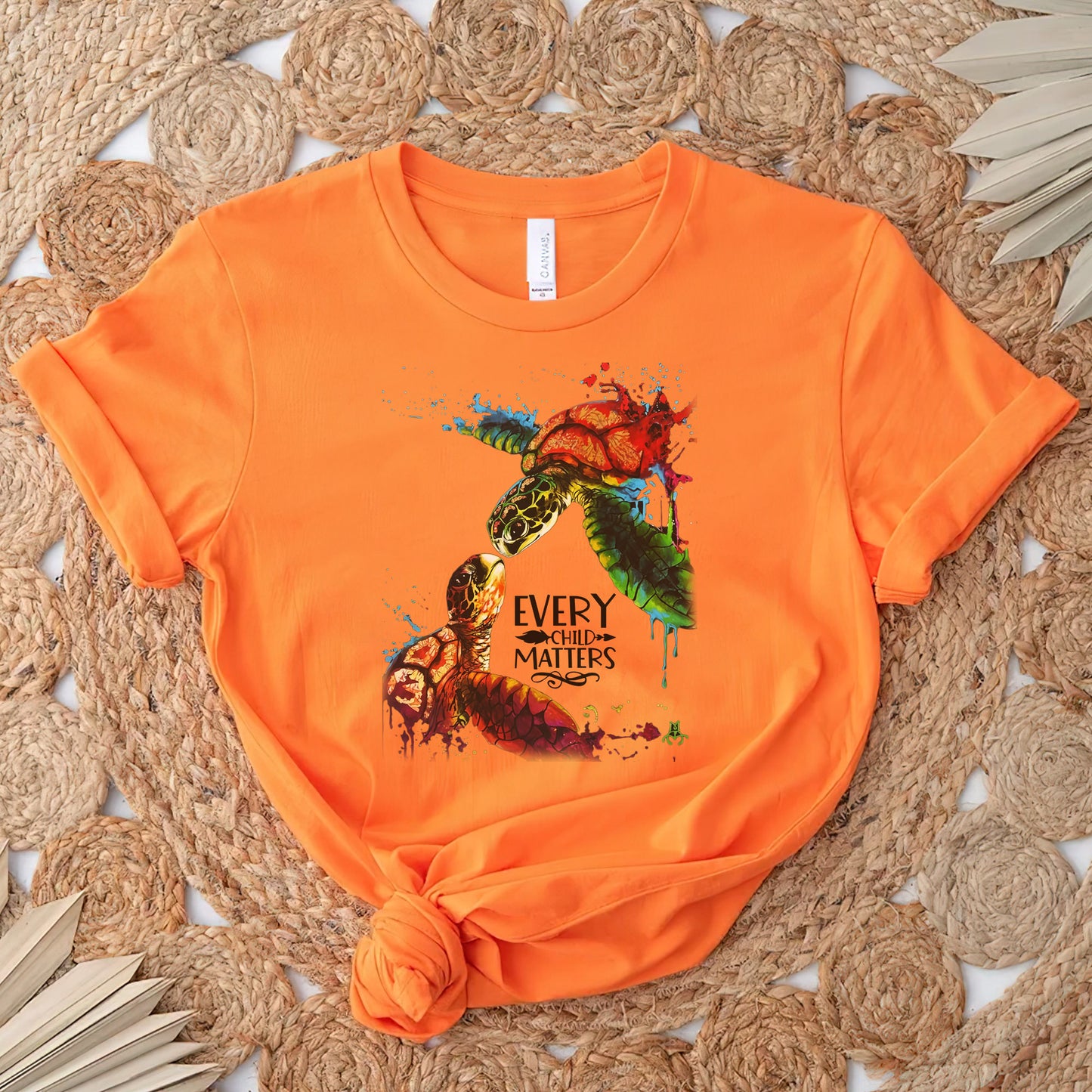 Every Child Matters Shirt Artistic Turtle Style For Orange Shirt Day Unisex T-Shirt/Hoodie/Sweatshirt 230