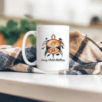 Every Child Matters Turtle For Orange Shirt Day Ceramic Coffee Mug