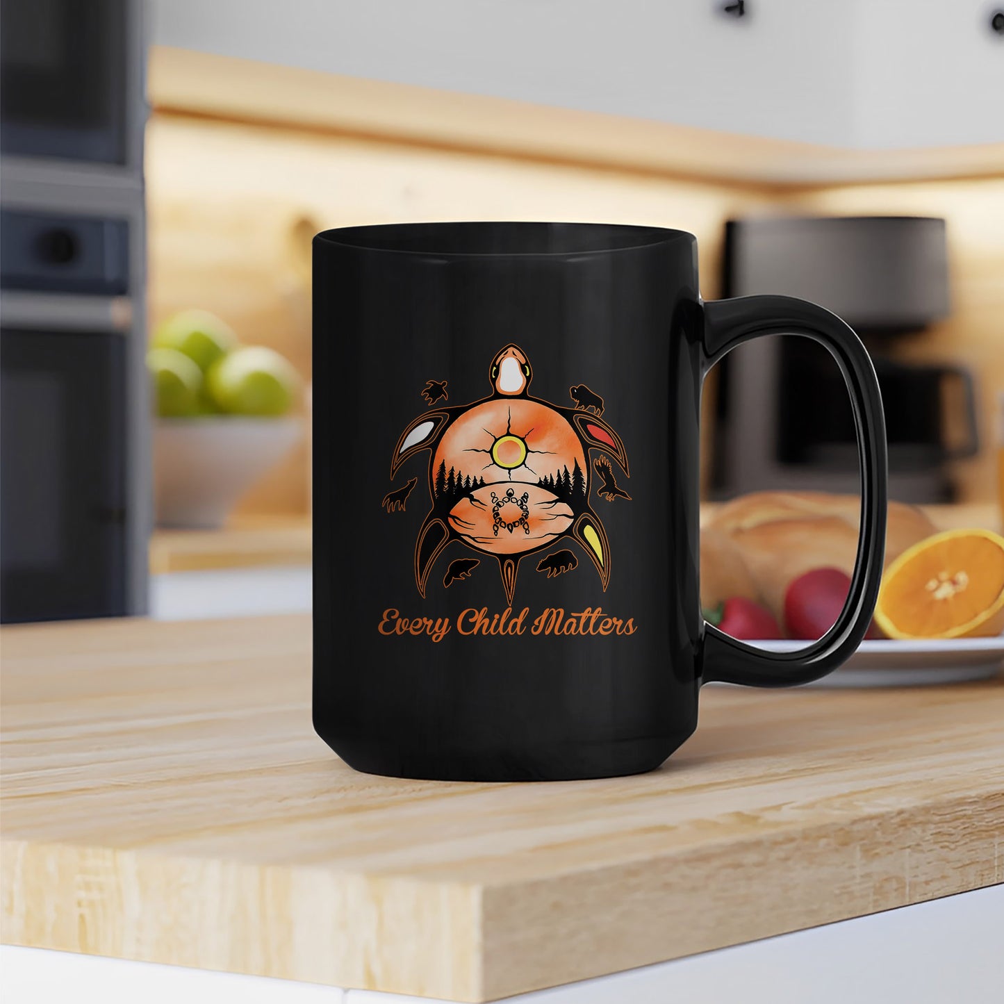 Every Child Matters Turtle For Orange Shirt Day Ceramic Coffee Mug