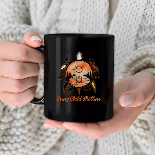 Every Child Matters Turtle For Orange Shirt Day Ceramic Coffee Mug