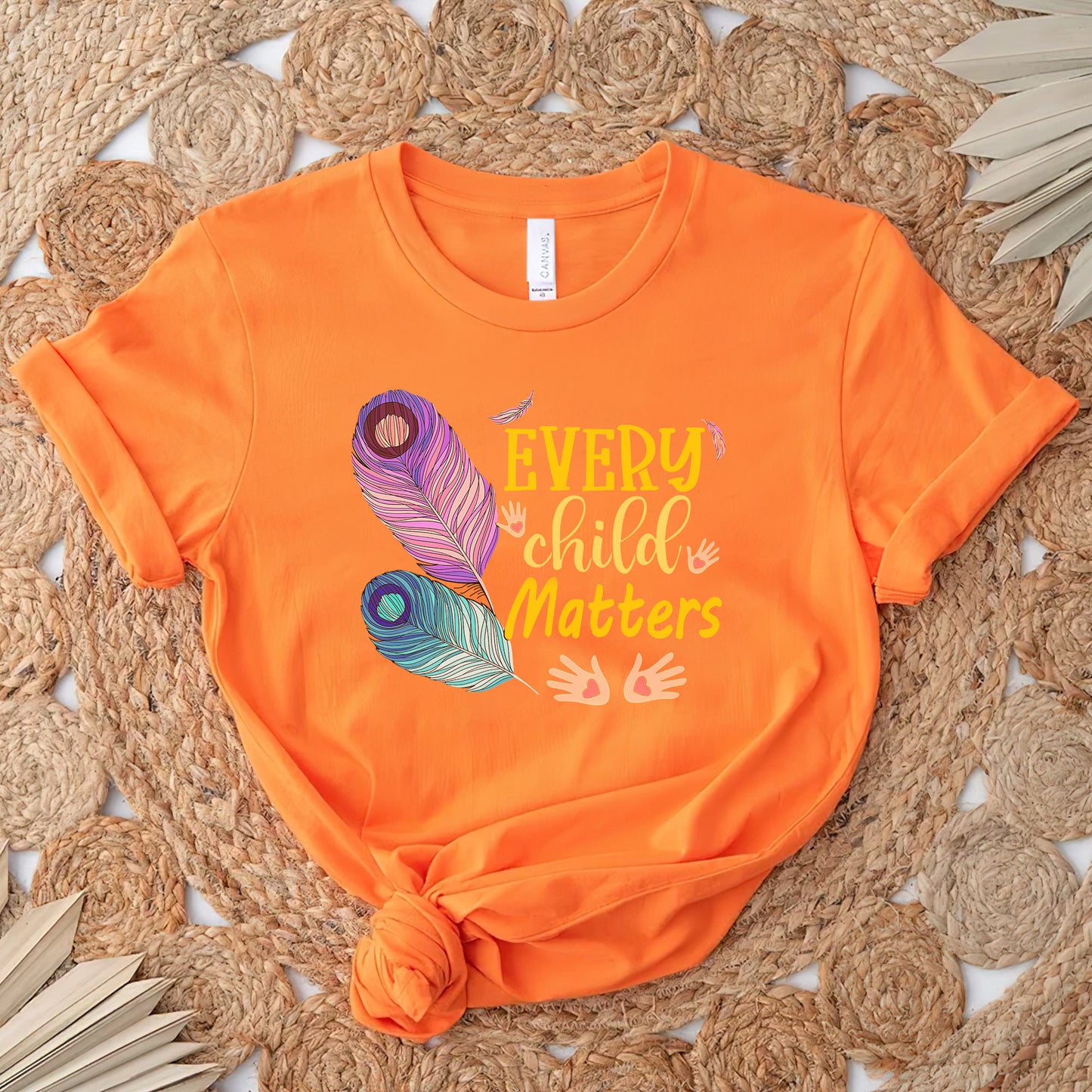 Every Child Matters Colorful Feathers For Orange Shirt Day Unisex T-Shirt/Hoodie/Sweatshirt 267