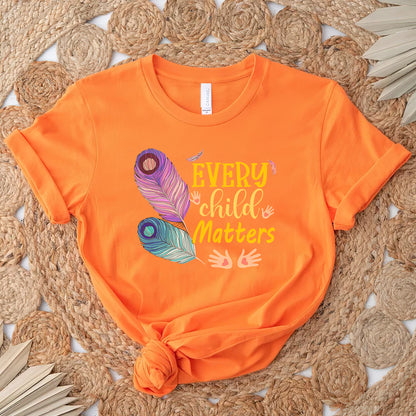 Every Child Matters Colorful Feathers For Orange Shirt Day Unisex T-Shirt/Hoodie/Sweatshirt 267