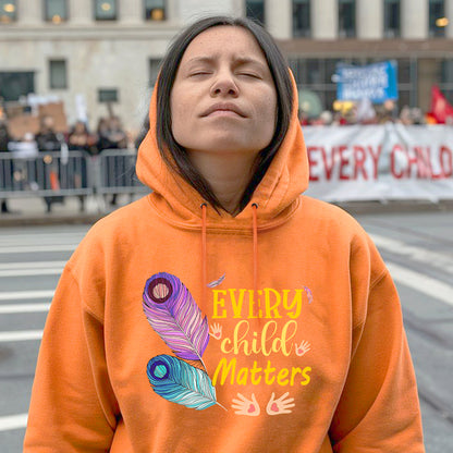 Feathers Of Hope Every Child Matters For Orange Shirt Day Unisex T-Shirt/Hoodie/Sweatshirt 267