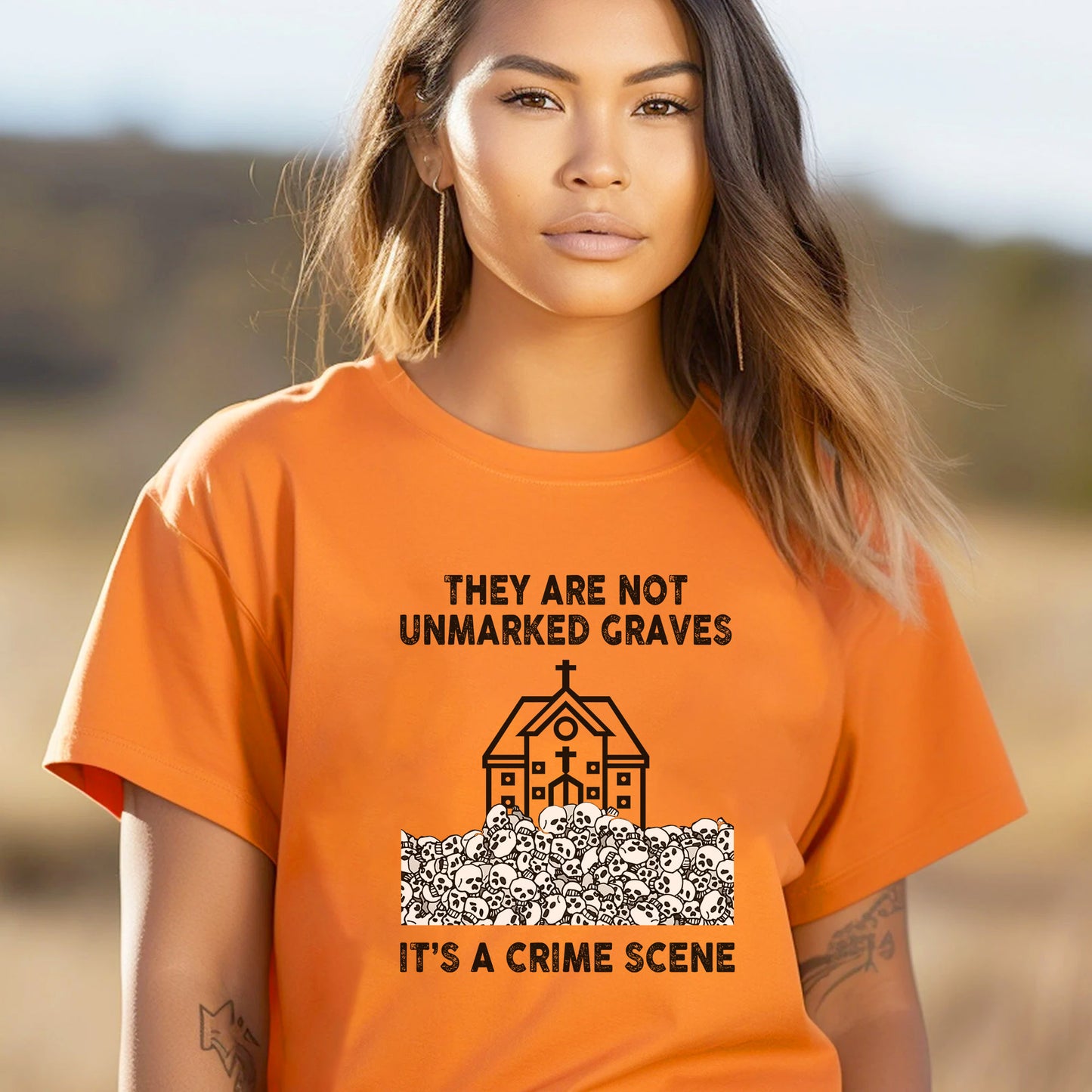 Every Child Matters Crime Scene For Orange Shirt Day Unisex T-Shirt/Hoodie/Sweatshirt 270